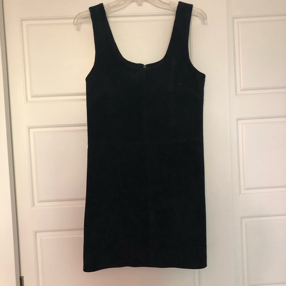 Retro style suede shift dress - Picture 4 of 6